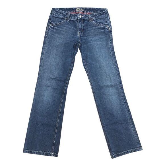 S. Oliver Women's‎ Size 10 Classic Bootcut Jeans Cotton Stretch 32" Inseam - Picture 1 of 9
